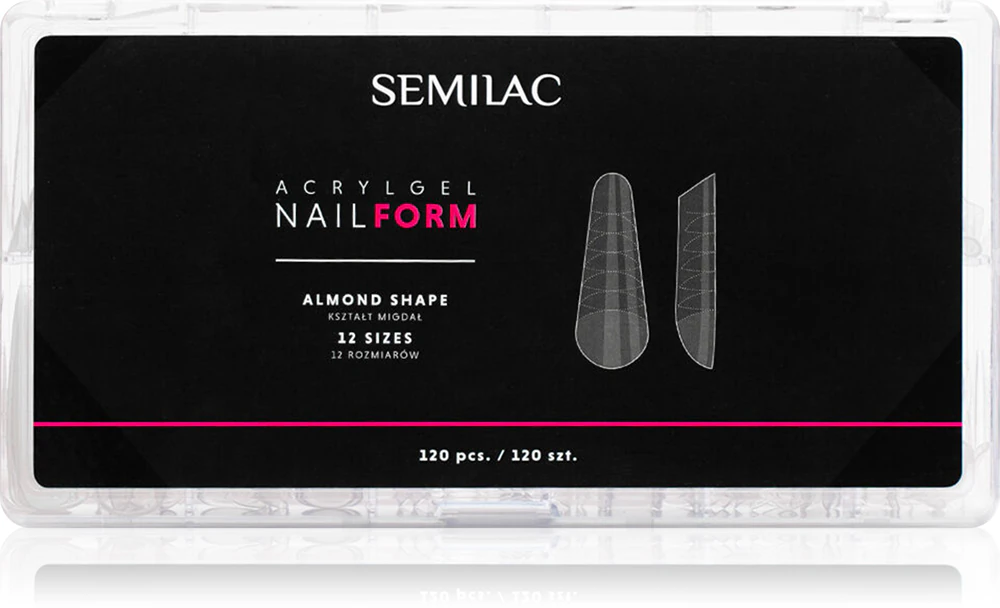 Semilac Accessories Acrylic Gel Nail Form Stencils for Nails