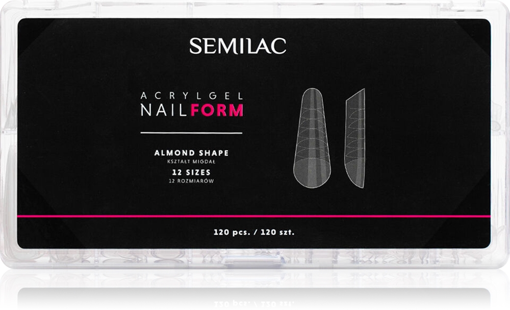 Semilac Accessories Acrylic Gel Nail Form Stencils for Nails