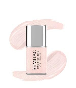 Semilac One Step 3in1 UV Gel Polish S257 Naked Glitter Rose