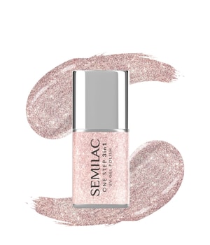 Semilac One Step 3in1 UV Gel Polish S245 Glitter Pink Beige