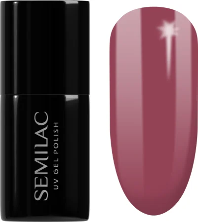Semilac UV Hybrid Allure gel nail polish Farbton 005 Berry Nude 7 ml