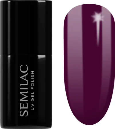 Semilac UV Hybrid Allure gel nail polish Farbton 083 Burgundy Wine 7 ml
