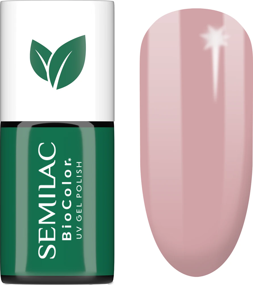 Semilac UV Hybrid BioColor Gel Nail Polish for UV/LED Lamp Farbton 714 Rosy Seashell 7 ml