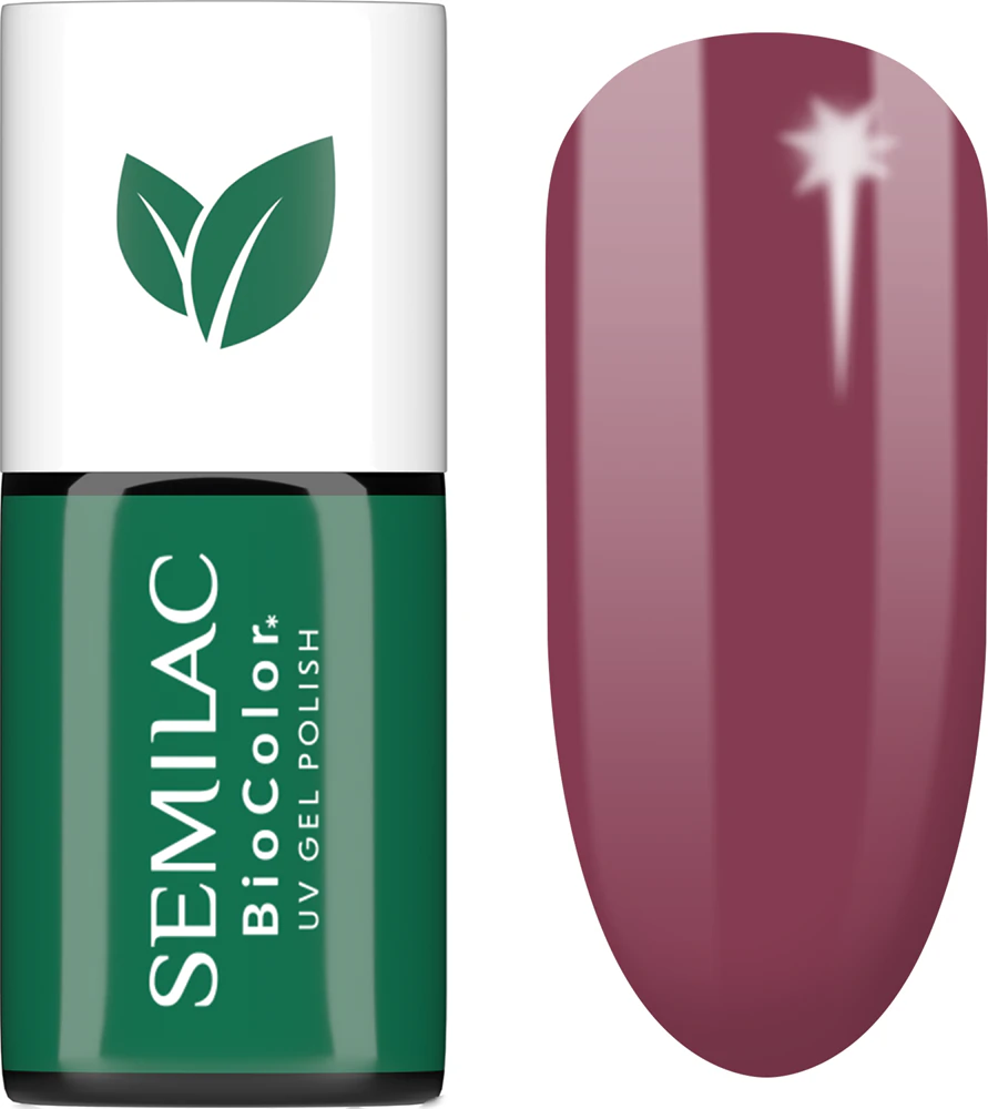 Semilac UV Hybrid BioColor Gel Nail Polish for UV/LED Lamp Farbton 718 Natural Cyclamen 7 ml