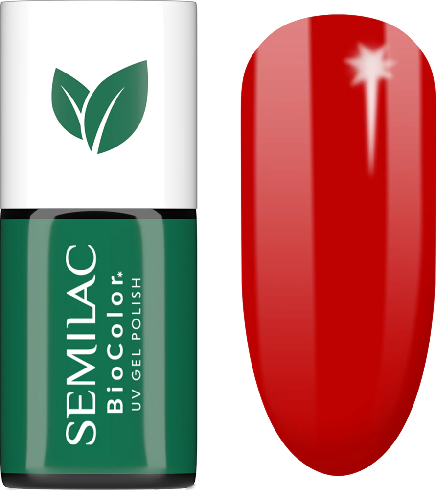 Semilac UV Hybrid BioColor Gel Nail Polish for UV/LED Lamp Farbton 719 Red Cranberries 7 ml