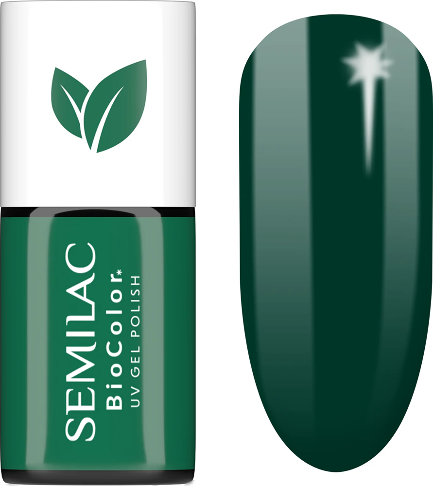 Semilac UV Hybrid BioColor Gel Nail Polish for UV/LED Lamp Farbton 731 Bottle Green 7 ml