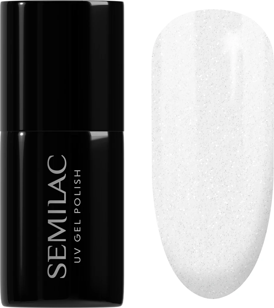 Semilac UV Hybrid Black & White Gel Nail Polish Farbton 001 Strong White 7 ml