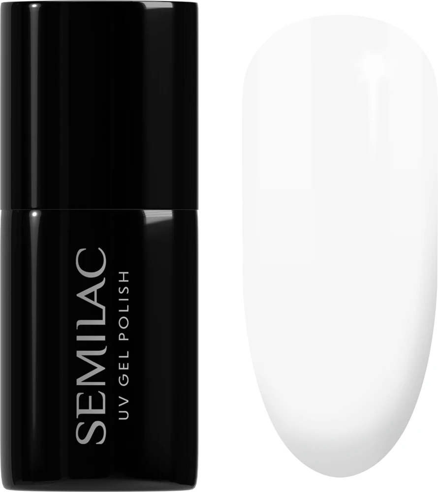 Semilac UV Hybrid Black & White Gel Nail Polish Farbton 001 Strong White 7 ml