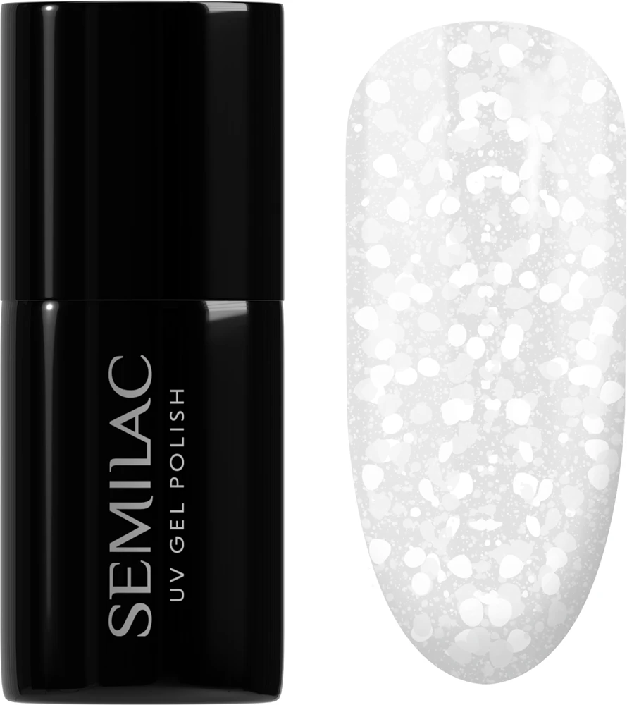 Semilac UV Hybrid Crushed_ICE gel nail polish for UV/LED lamp Farbton 490 Ice Crushed 7 ml