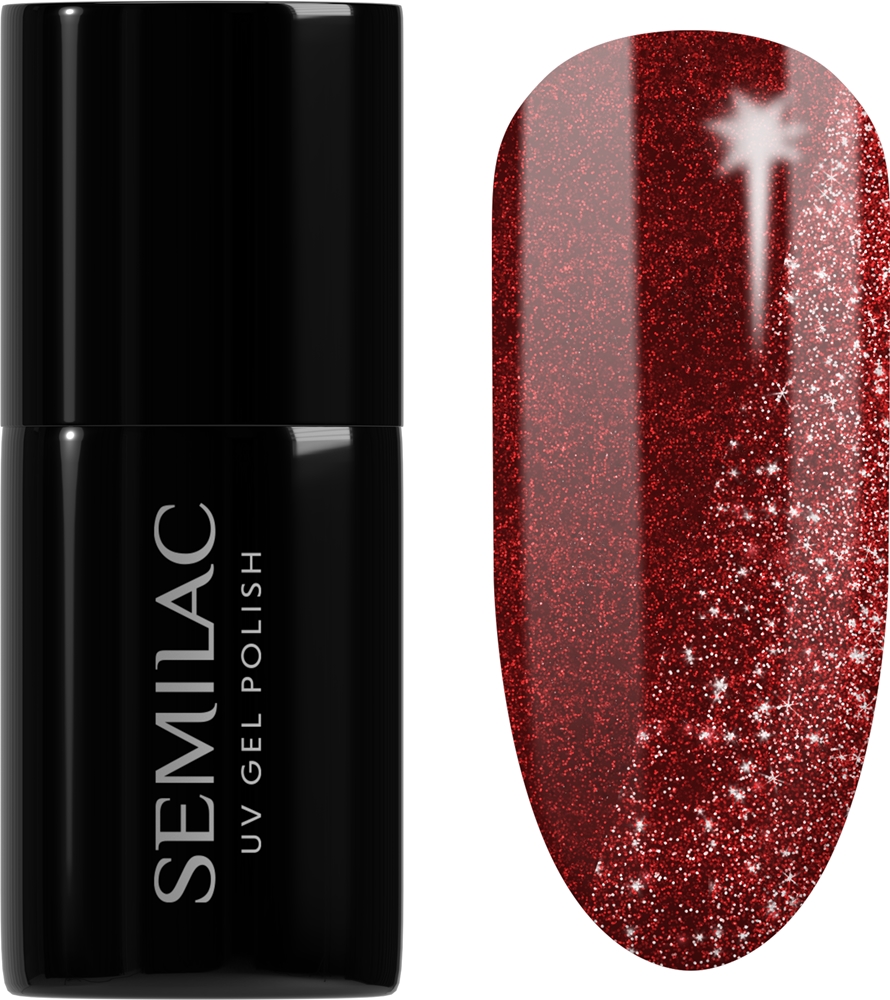 Semilac UV Hybrid Day and Night Gel Nail Polish for UV/LED Lamp Farbton 396 Flash And Blush 7 ml