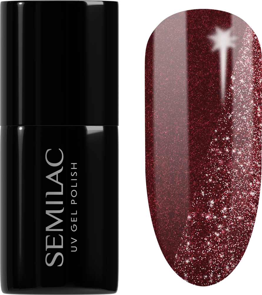 Semilac UV Hybrid Day and Night Gel Nail Polish for UV/LED Lamp Farbton 397 Tea Before Wine 7 ml
