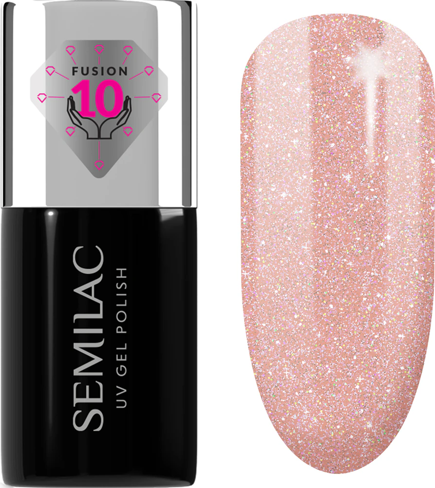 Semilac UV Hybrid Extend Care 5in1 gel nail polish with nourishing effect