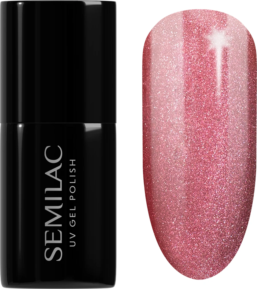 Semilac UV Hybrid Gloss GALA gel nail polish for UV/LED lamp Farbton 662 Rosé Gloss 7 ml