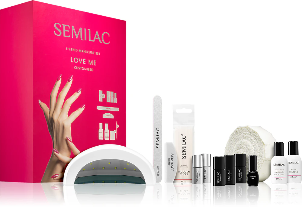 Semilac UV Hybrid Love Me Set for the perfect manicure