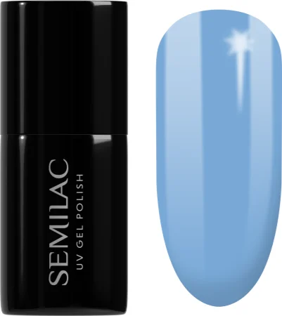 Semilac UV Hybrid Ocean Dream Gel Nail Polish Farbton 084 Denim Blue 7 ml