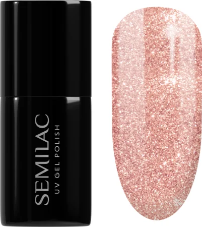Semilac UV Hybrid Special Day gel nail polish Farbton 094 Pink Gold 7 ml