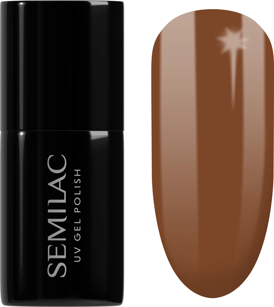 Semilac UV Hybrid WellBeing Gel Nail Polish for UV/LED Lamp Farbton 653 Mud Bath 7 ml