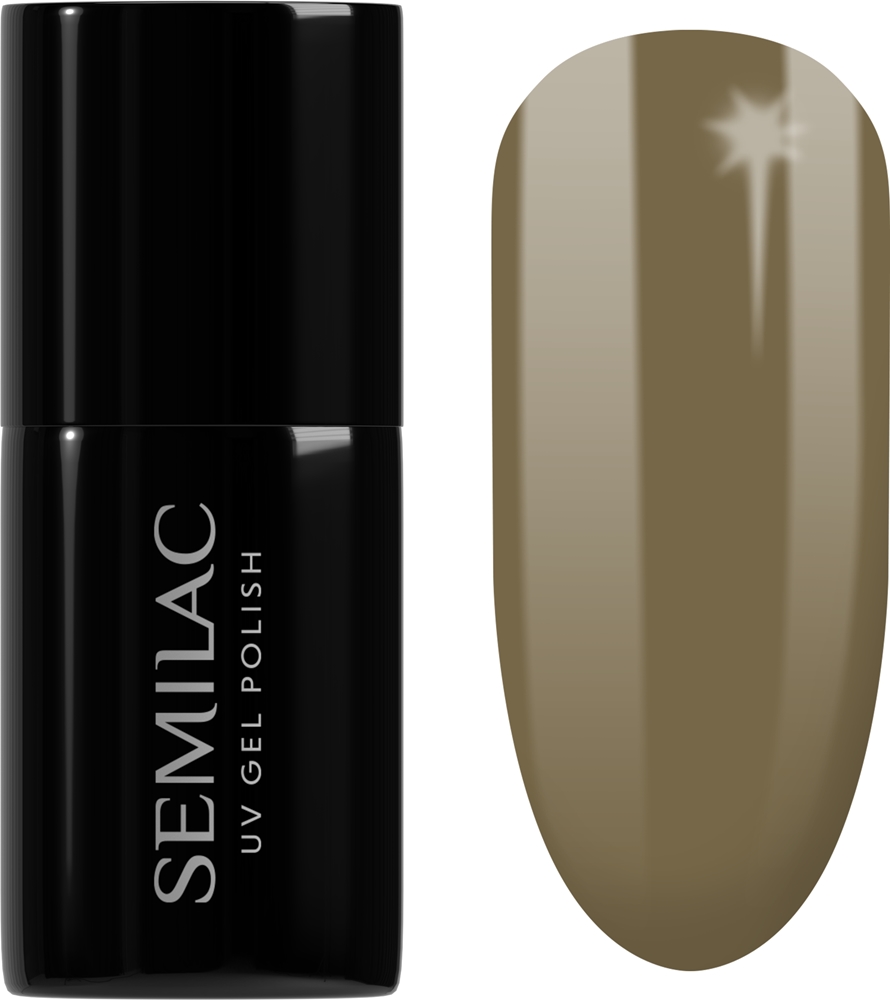 Semilac UV Hybrid WellBeing Gel Nail Polish for UV/LED Lamp Farbton 658 Sage Smoke 7 ml