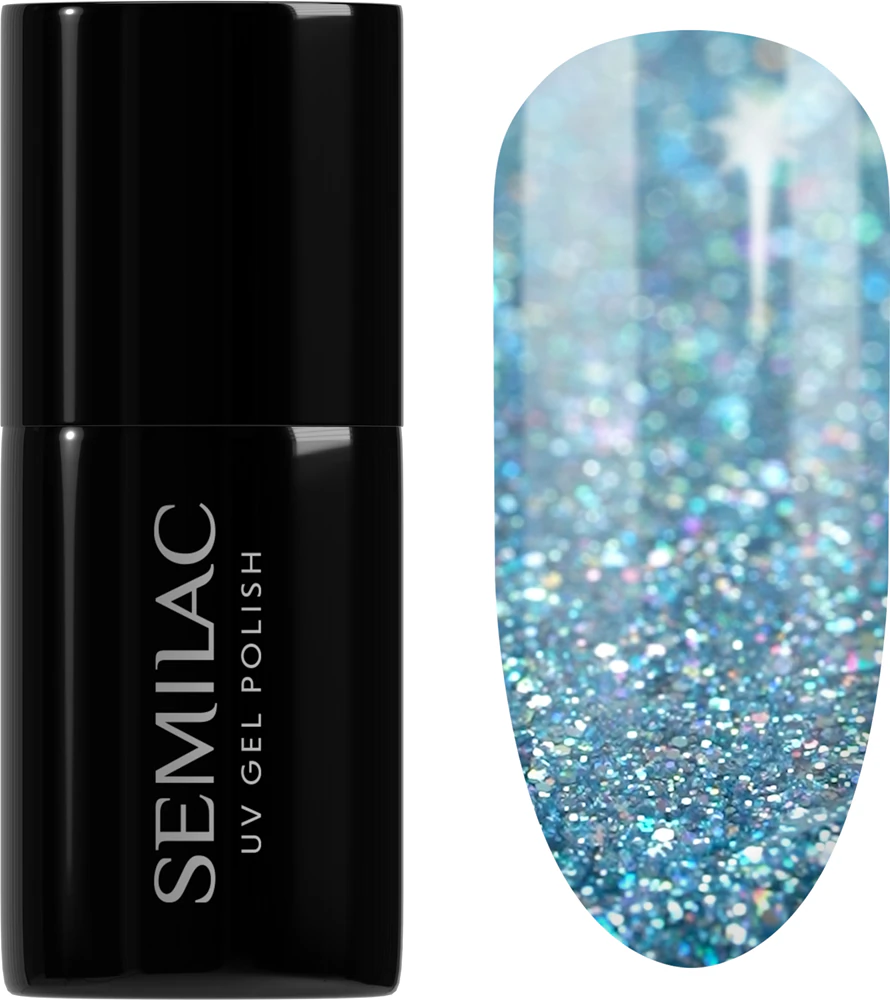 Semilac UV Hybrid Winter Collection Gel Nail Polish for UV/LED Lamp Farbton 610 Frosty Christmas 7 ml