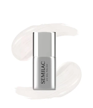 Semilac UV nail polish, T31 Top No Wipe Milky