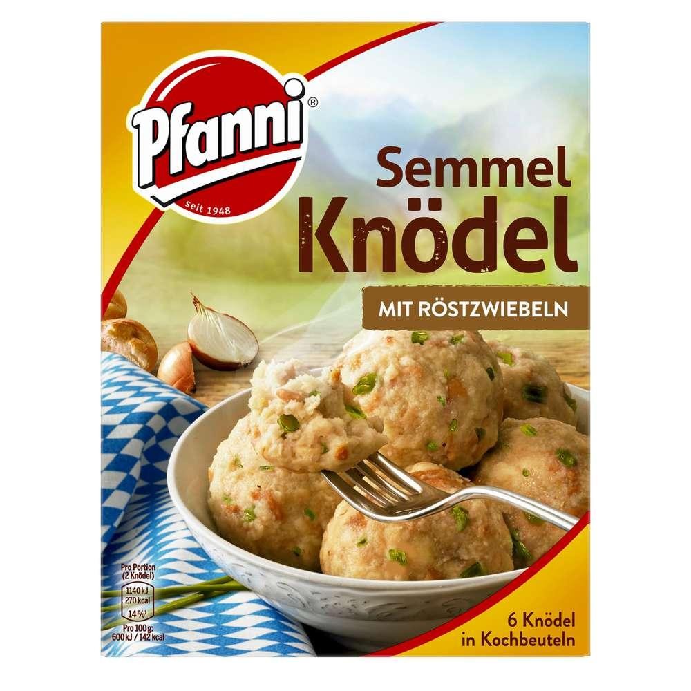 Pfanni Bread dumplings with roasted onions