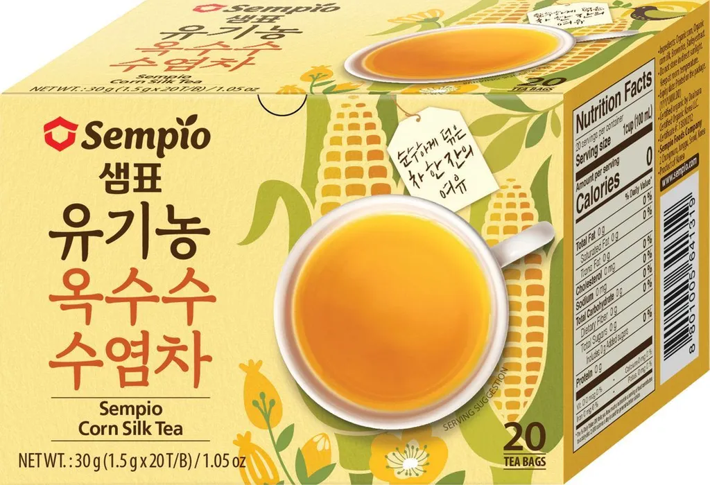 SEMPIO Korean Corn Tea Blend with Corn Silk 30g | 20 Tea Bags | Corn Silk Tea