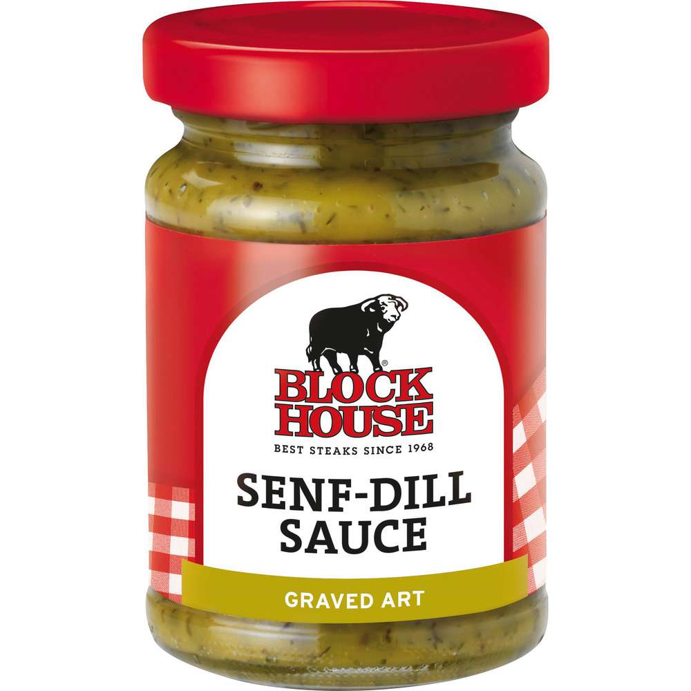 Block House Senf-Dill Sauce, Graved Art