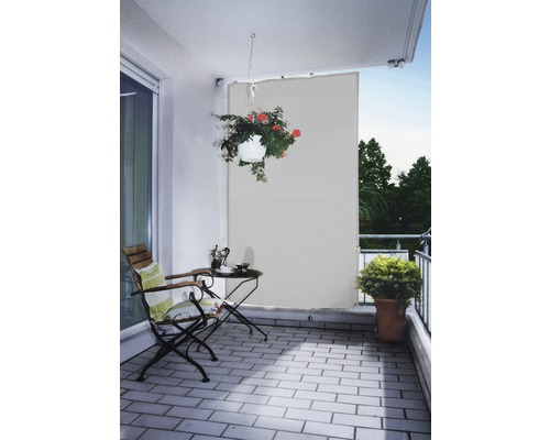 Floracord Vertical sun sail light gray with rain cover 230x140cm