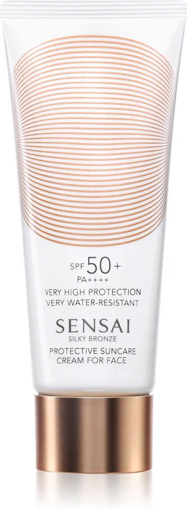 Sensai Silky Bronze protective face cream against sunshine