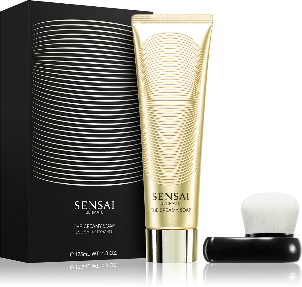 Sensai Ultimate The Creamy Soap creamy soap with brush