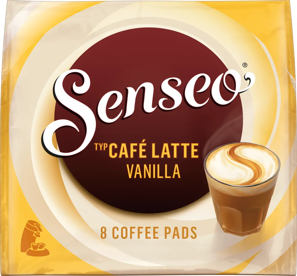 Senseo Café Latte Vanilla | 8 coffee pods 92g
