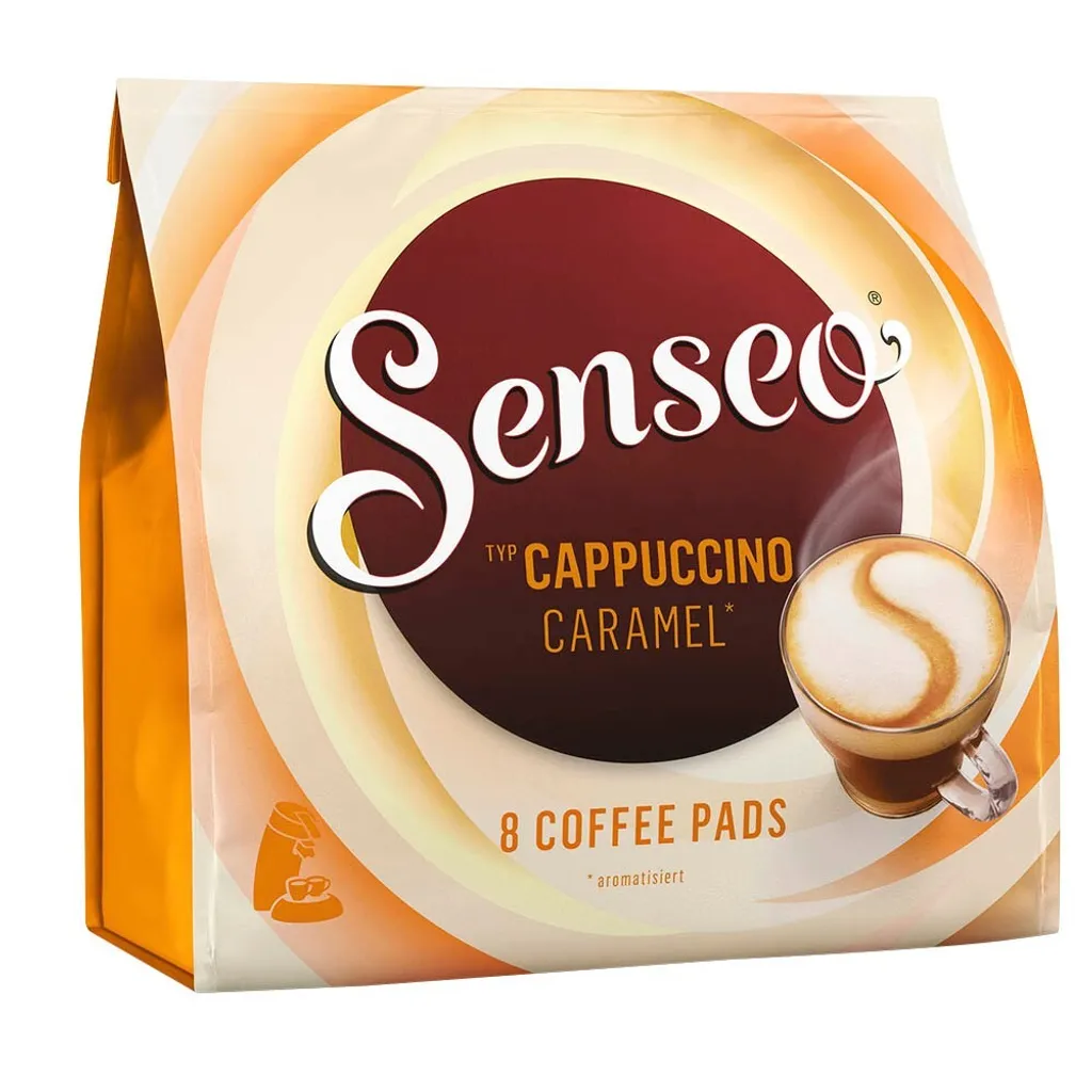 Senseo Cappuccino Caramel | 8 coffee pods 92g