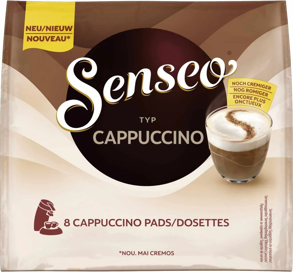 Jacobs Senseo Cappuccino Coffee Pods 4061918 8pcs