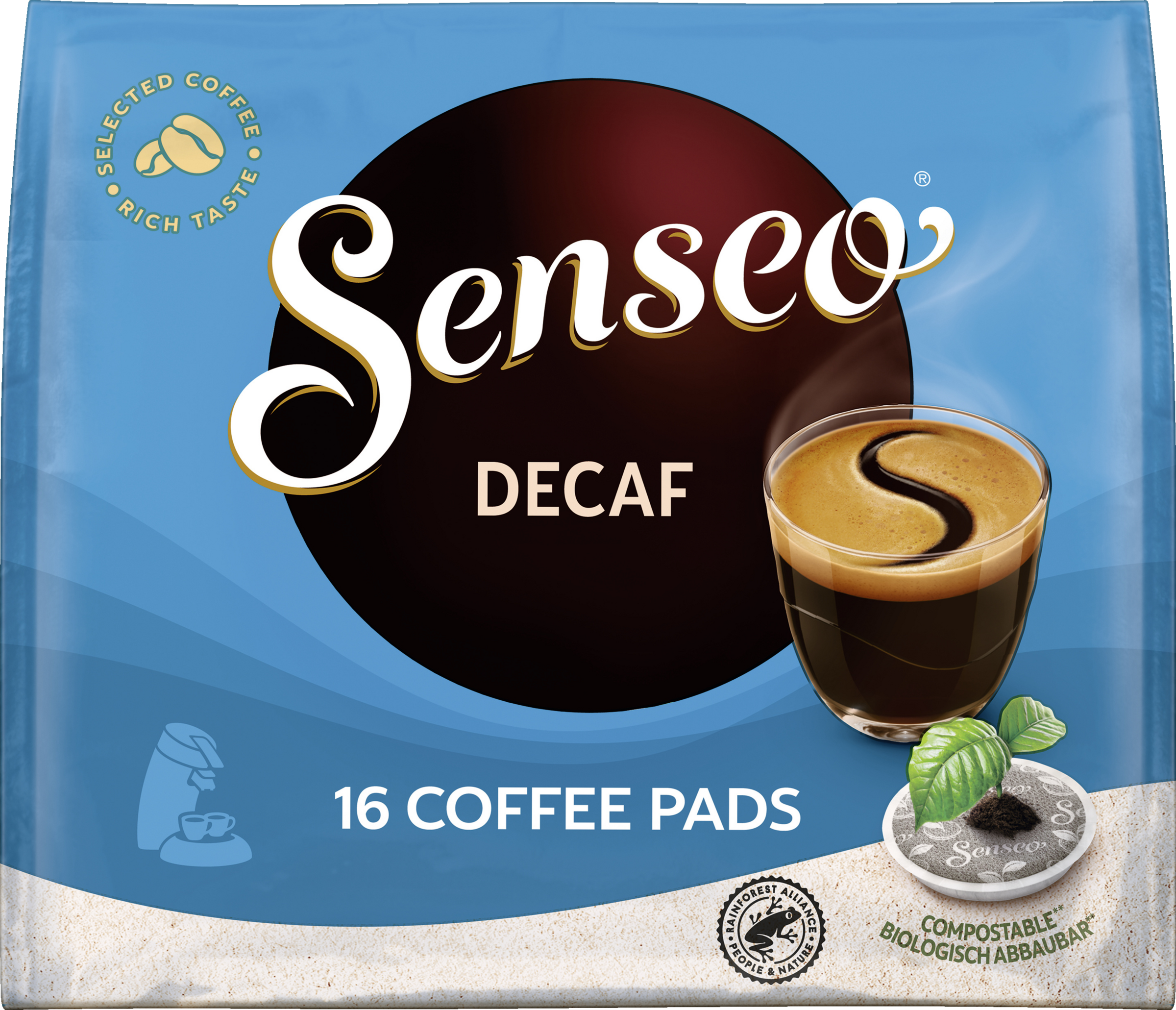Senseo Decaffeinated Coffee Pods 111g