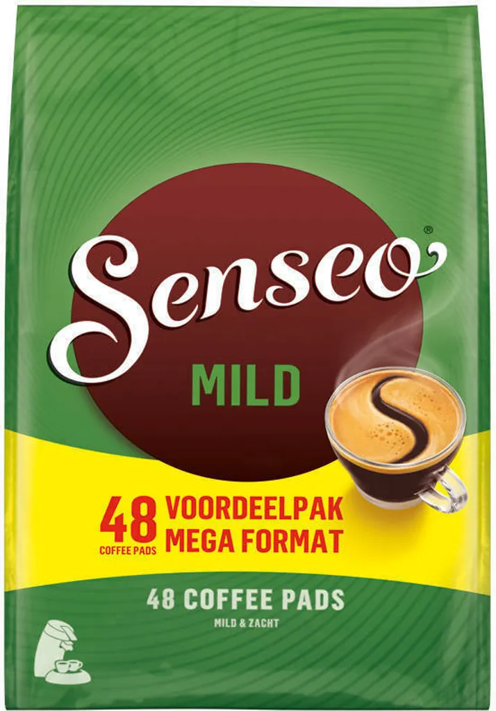 SENSEO Coffee Pads Mild Senseo Pads 48 Drink Pads XXL Value Pack Softpad 330g
