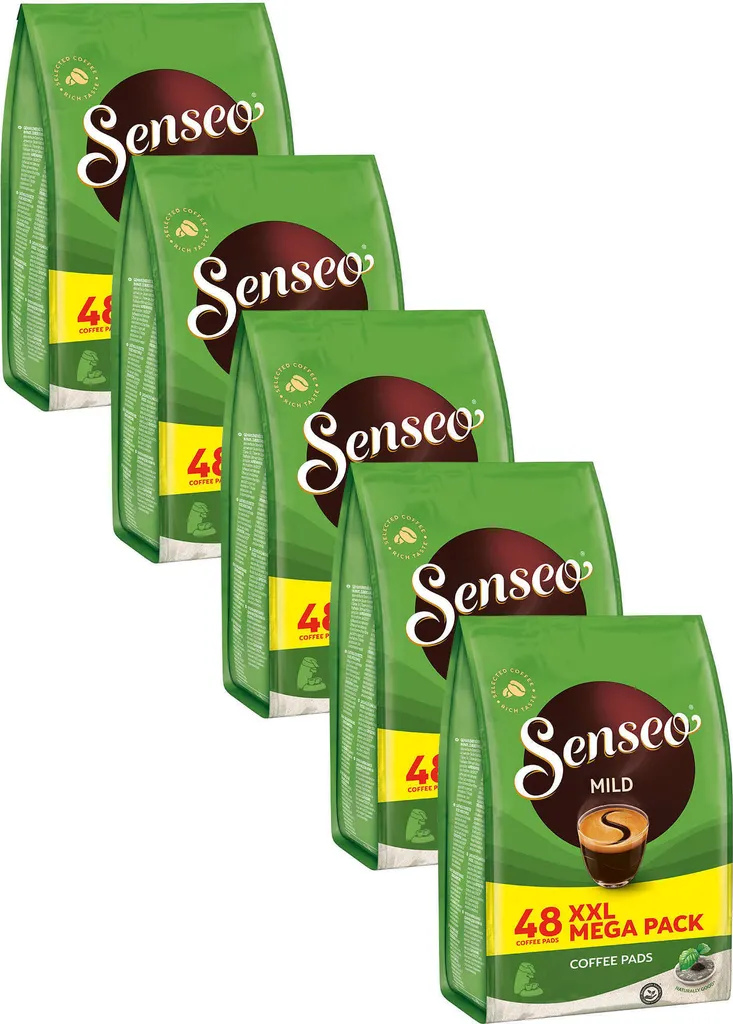SENSEO Mild Coffee Pads, 240 Drinks, XXL Pack 1665g