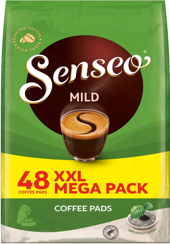 SENSEO Mild Coffee Pads, 48 ​​Drinks, XXL Pack