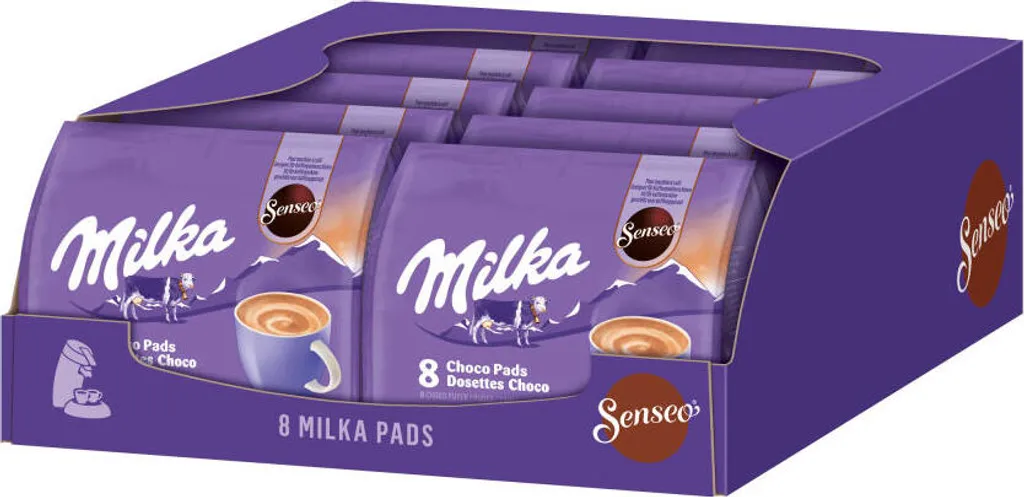 SENSEO Pads Milka Senseopads 80 Drinks Cocoa Drink Cocoa Pads Chocolate Soft Pads