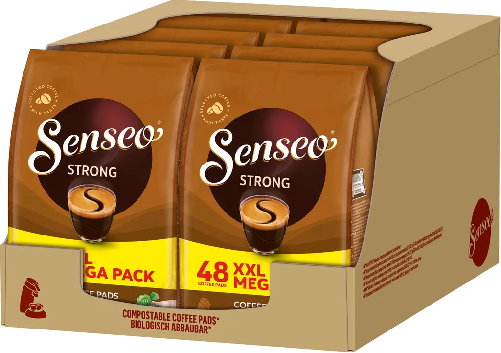 SENSEO Pads Strong 480 Coffee Pads XXL Pack - 10 x 48 Drinks