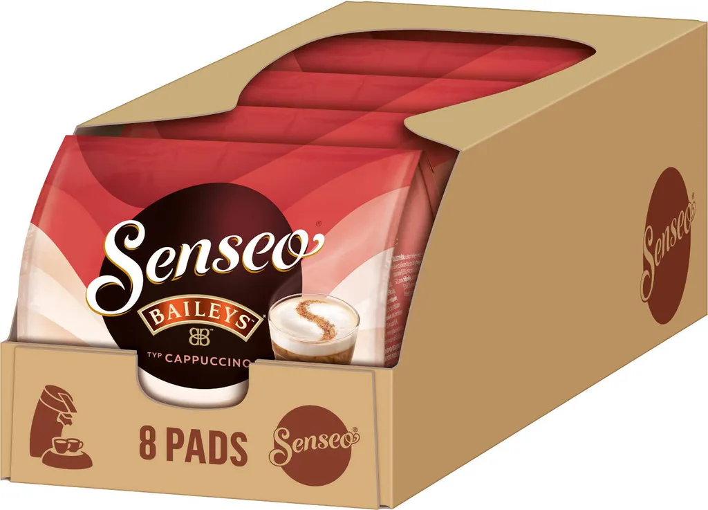 SENSEO Pads Type Cappuccino Baileys Senseopads 40 Drinks Coffee Pads Softpads 0.46g