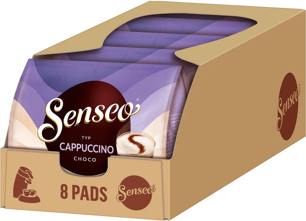 SENSEO Pads Type Cappuccino Choco Senseopads 40 Drinks Coffee Pads Soft Pads Milk 460g