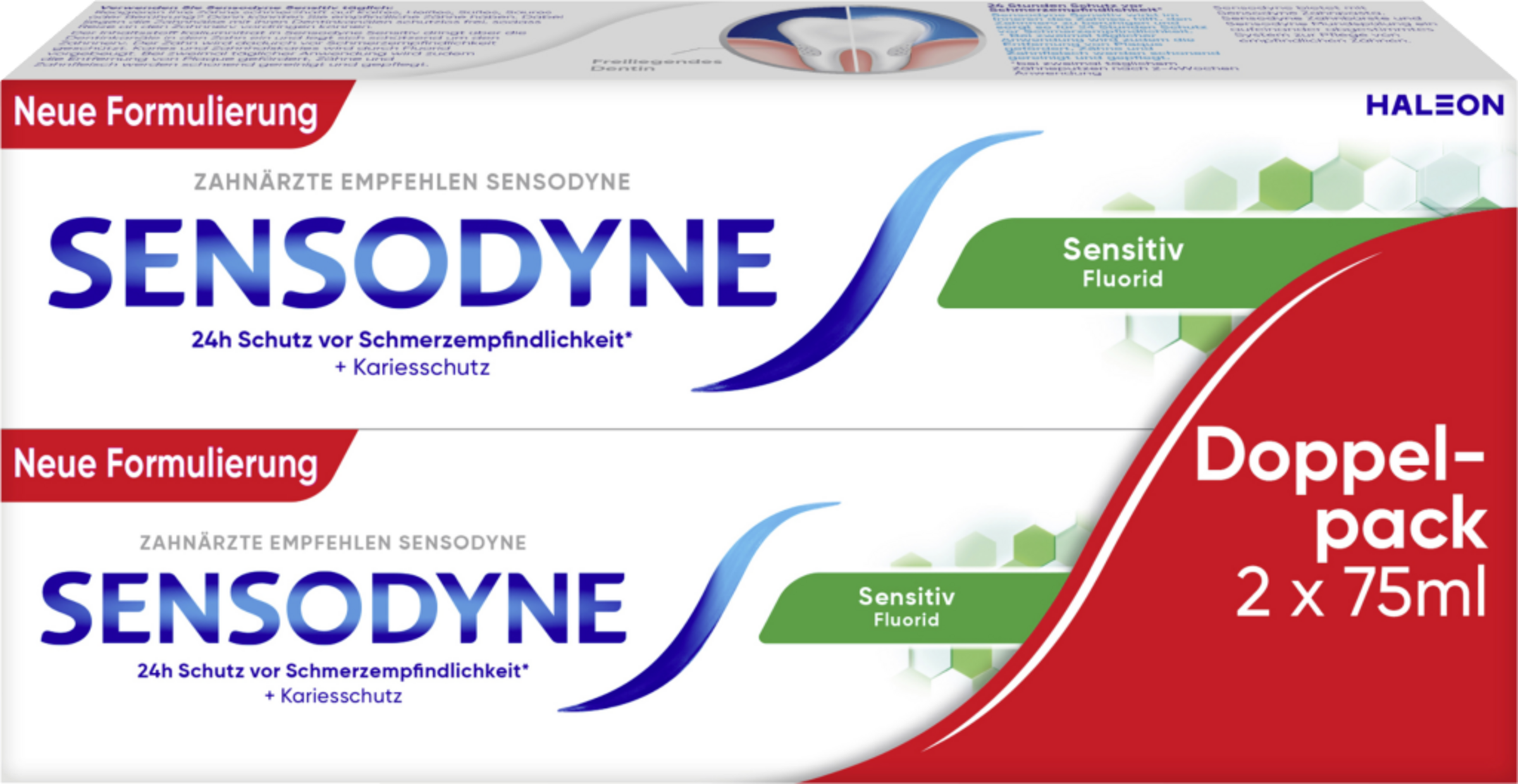 Sensodyne Fluoride Toothpaste Twin Pack