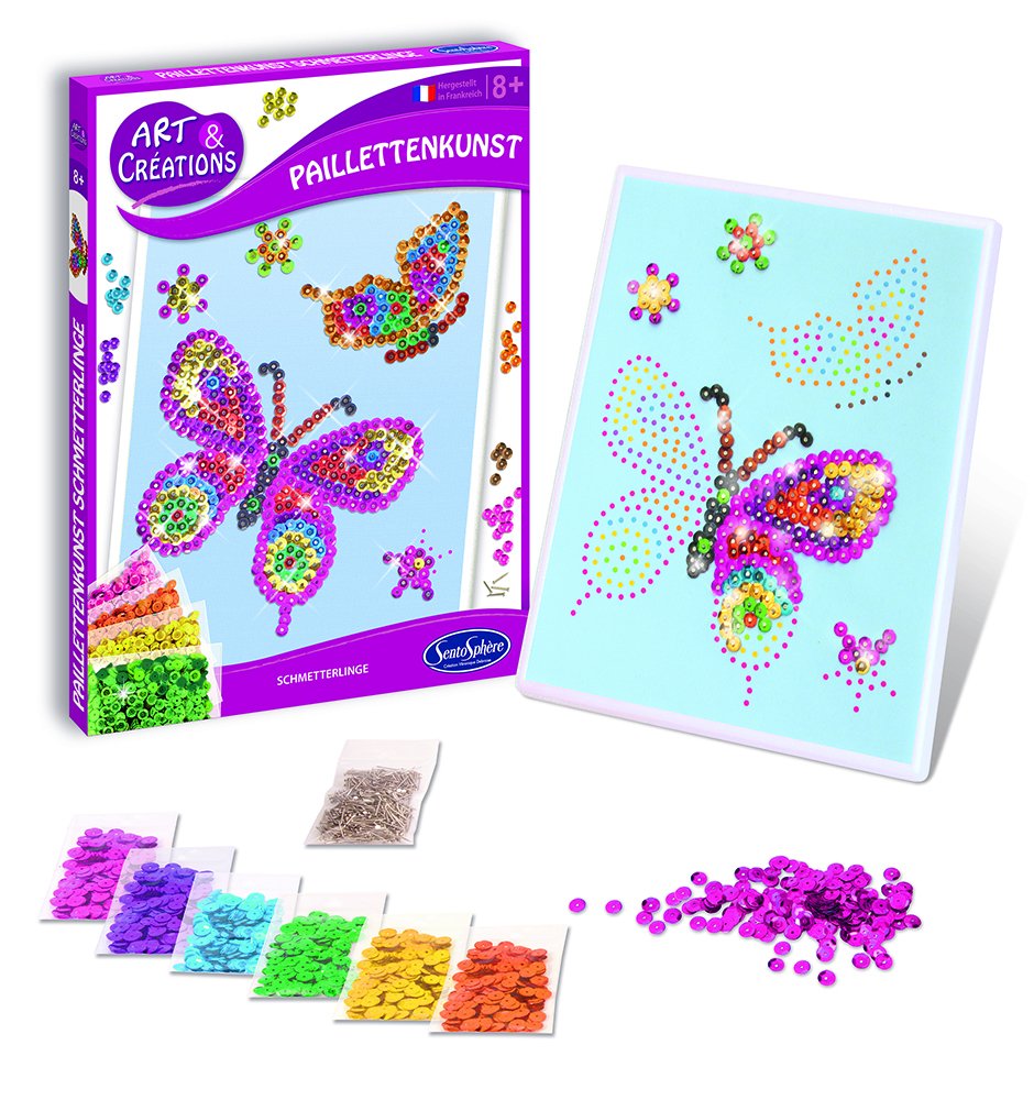 Sentosphere Sequins Art Craft Set Butterfly