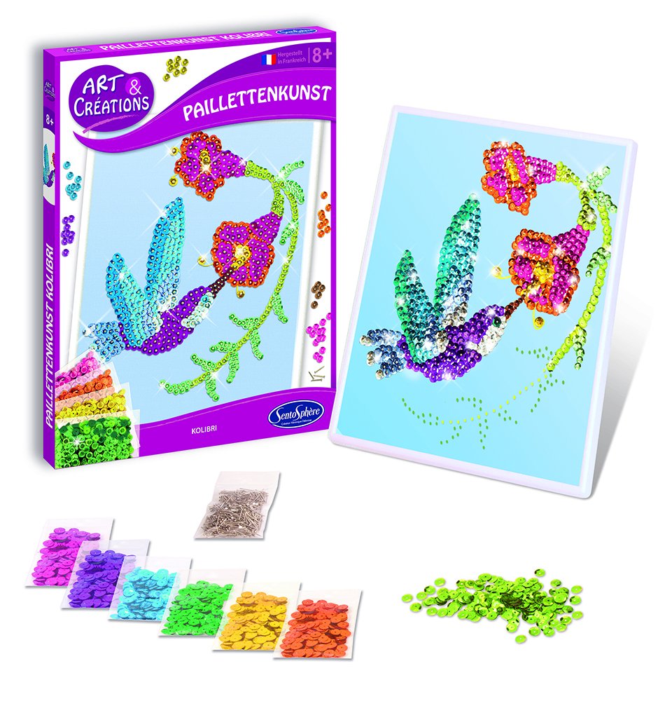 Sentosphere Hummingbird Sequins Art Craft Set