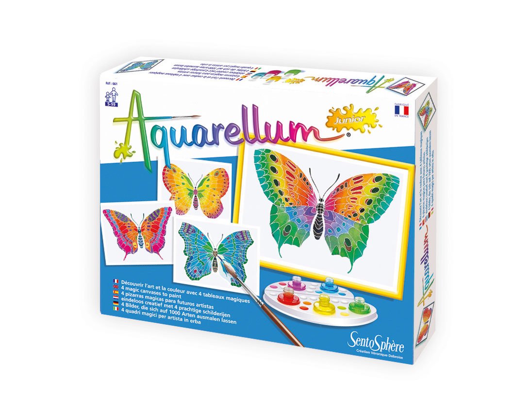 Sentosphere Aquarellum Junior Butterfly Paint Set Fill In Pictures