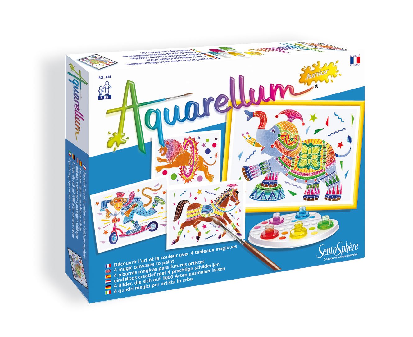 Sentosphere Aquarellum Junior Zirkus Malset Ausmalbilder