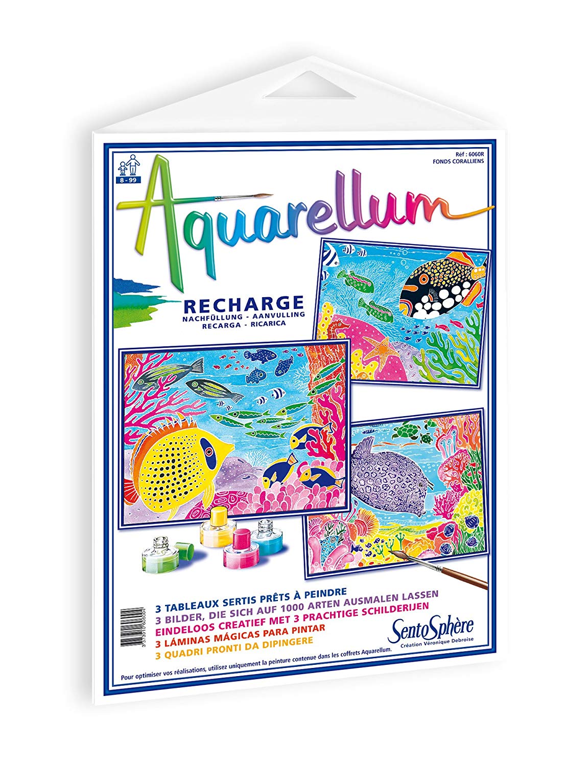 Sentosphere R Painting Recharge Aquarellum Fonds Coral