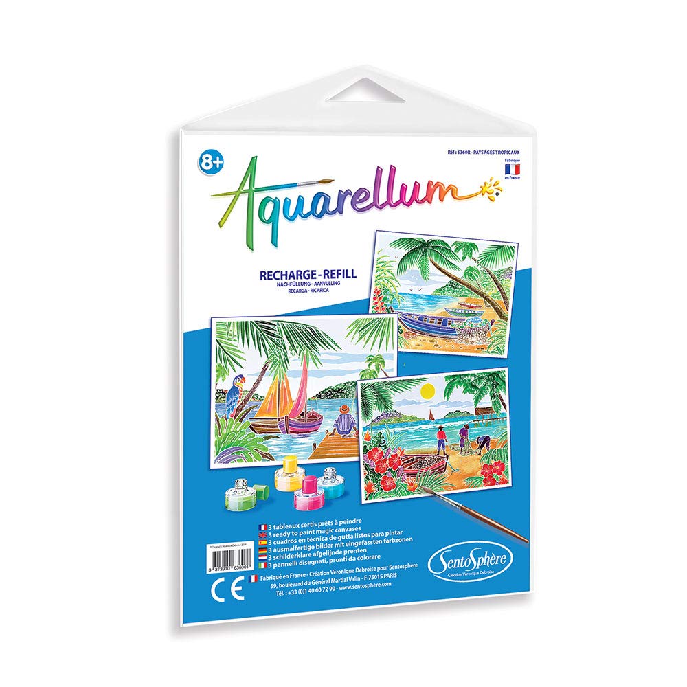 Sentosphere Sentosph re Aquarellum R Refill Pack Tropical Landscapes Multi Coloured