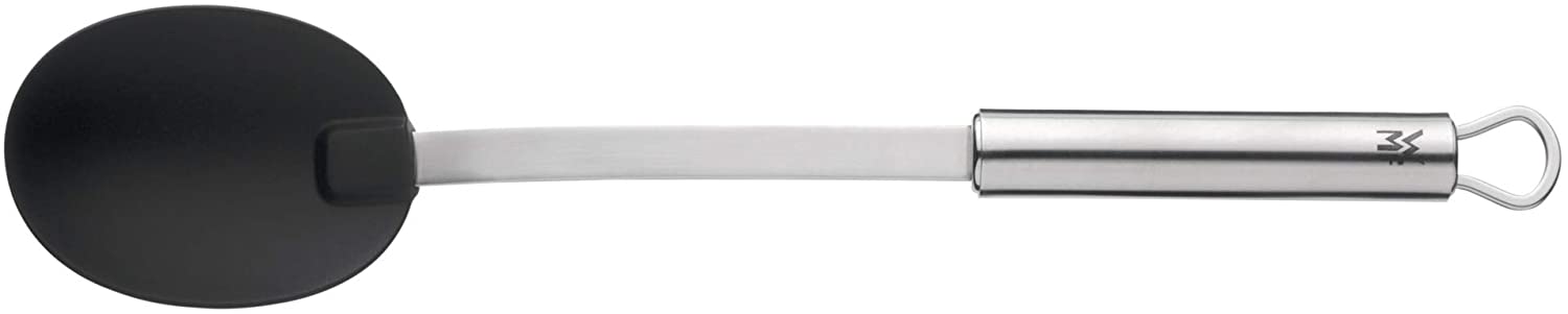 WMF Profi Plus Serving Spoon, Plastic Spoon, 32 cm, Cromargan Stainless Steel, Partially Frosted, Plastic, Dishwasher Safe, Heat Resistant up to 270