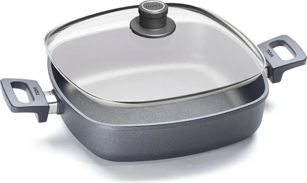 Woll Serving pan with lid 28 cm Nowo Titanium Wool
